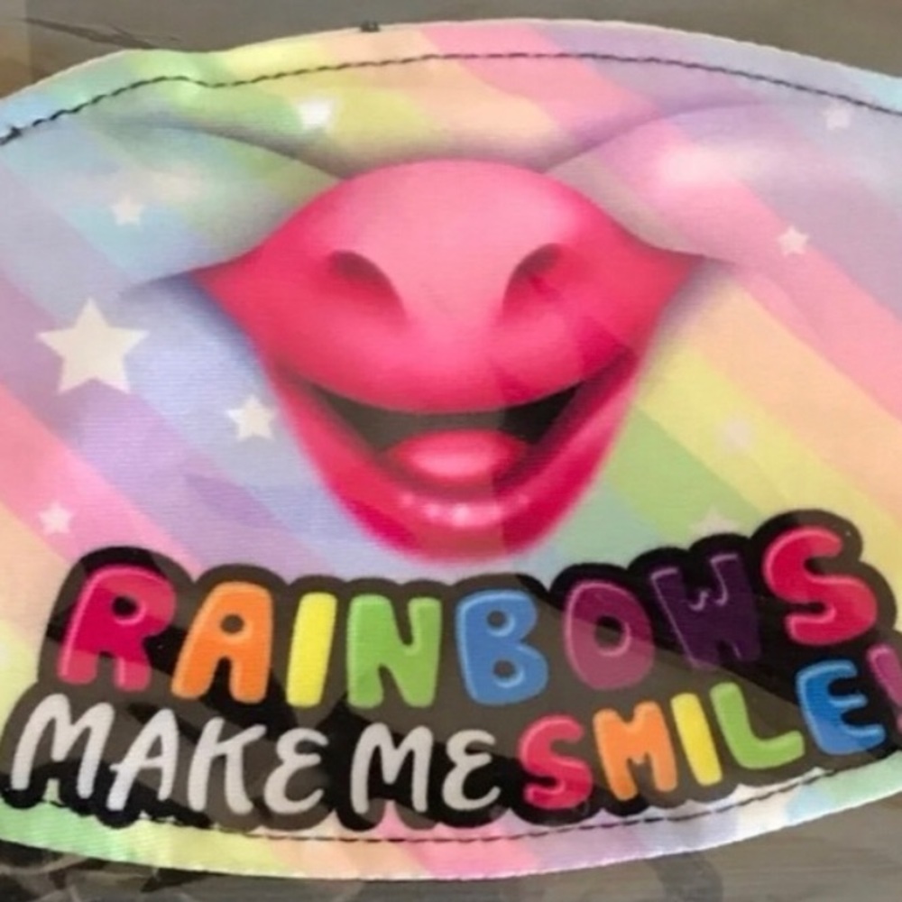 NWT Kids Rainbow Unicorn Protective Face Mask